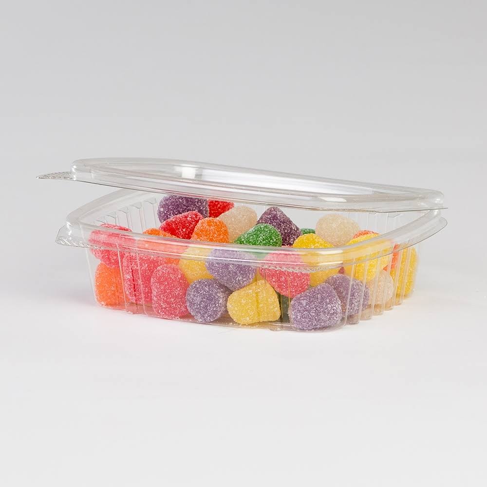 8 oz Clear RPET Plastic Rectangle Food Container M28168