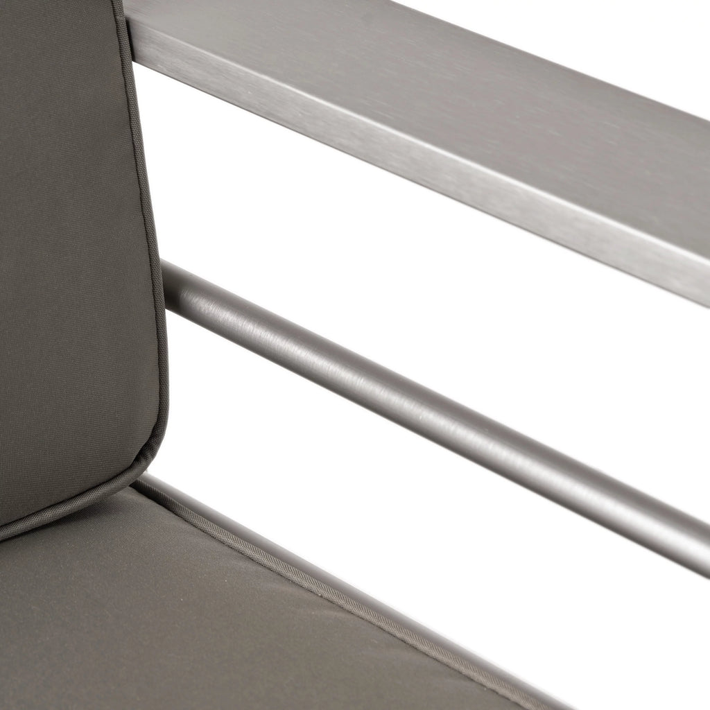 4 Seater Aluminum Chat Set with Side Table X67533