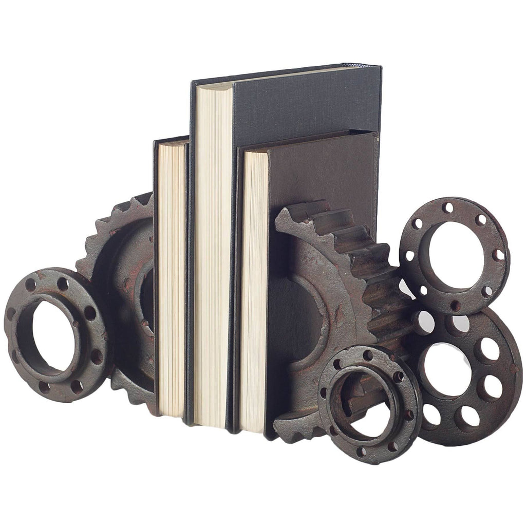 Black Matte Industrial Resin Bookend K17336