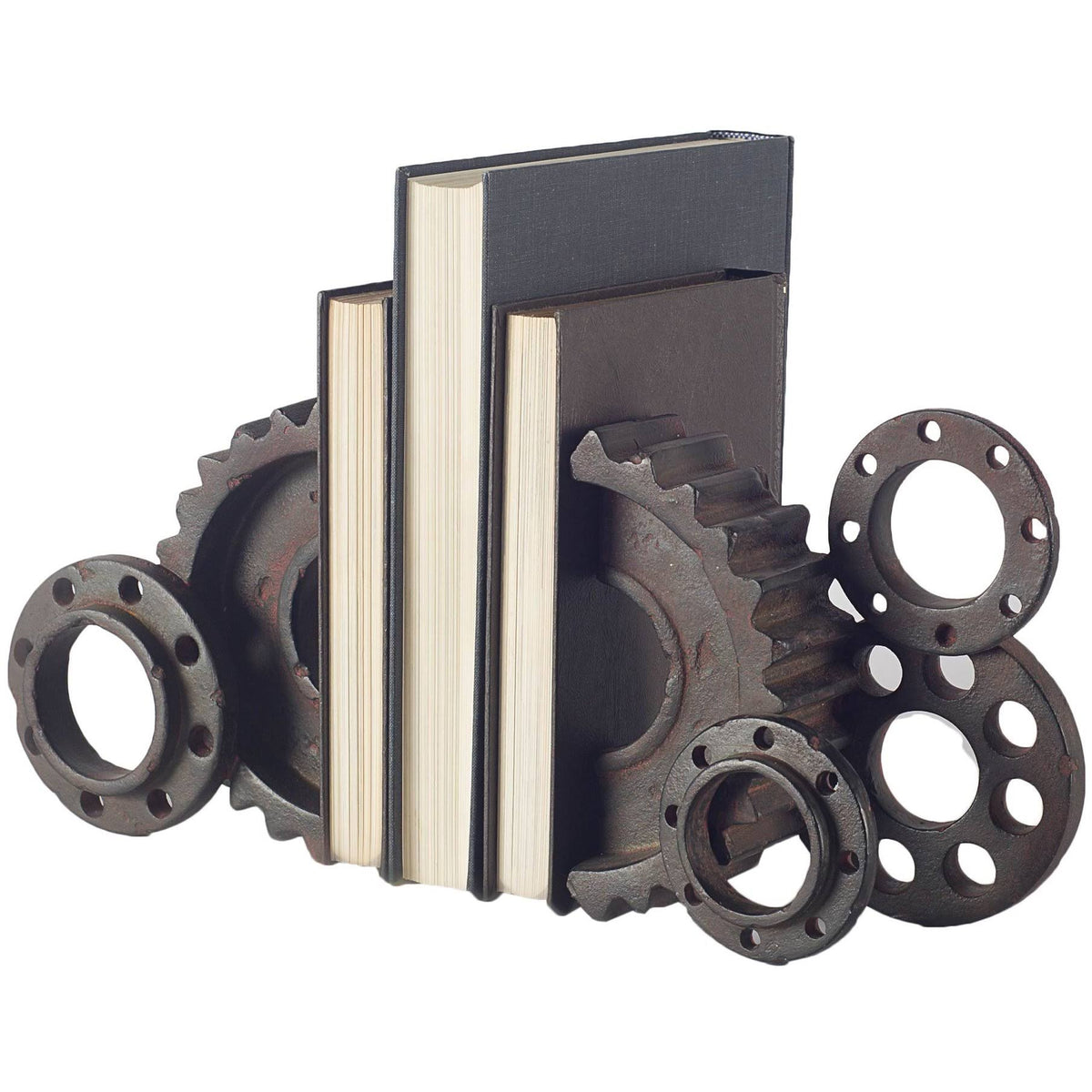 Black Matte Industrial Resin Bookend K17336