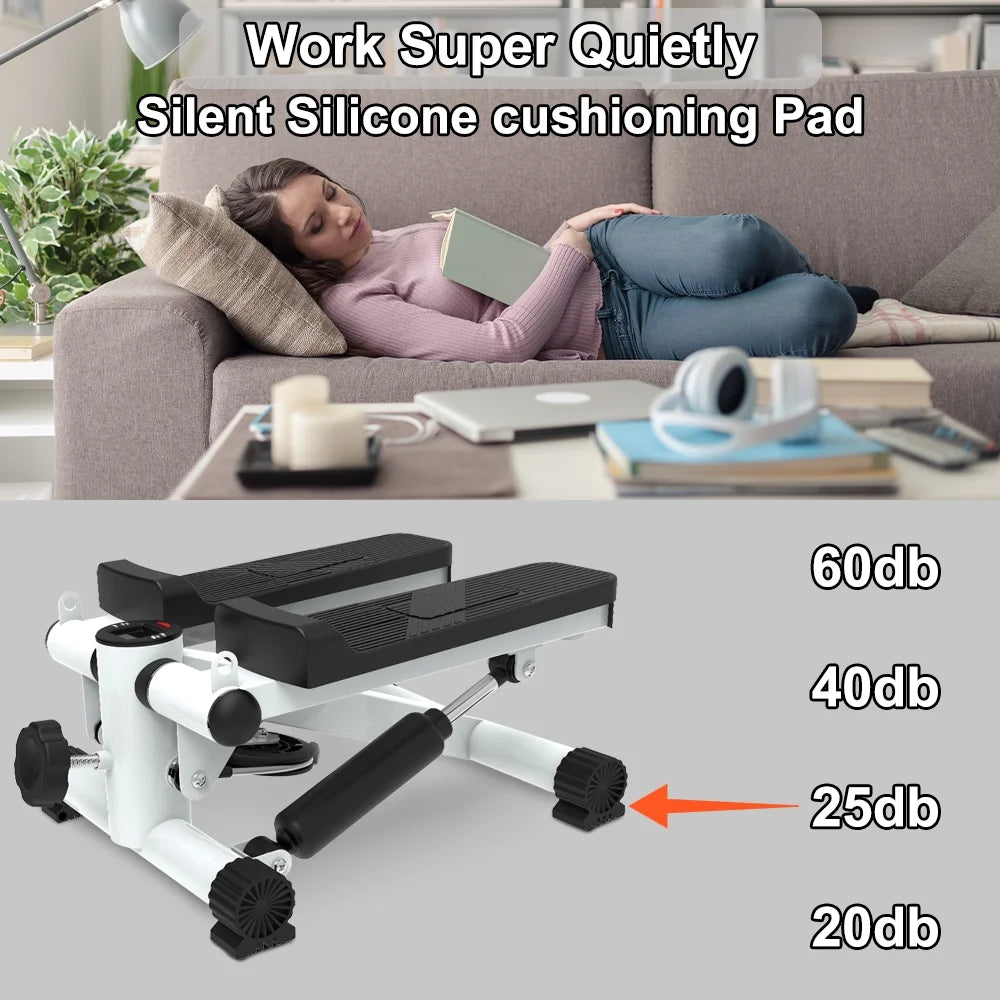 Mini Stepper with Resistance Bands and LCD Monitor U321