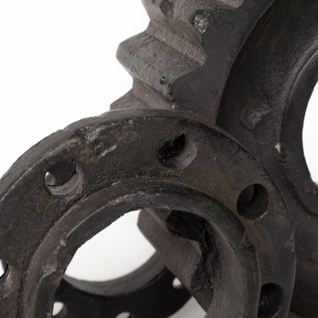 Black Matte Industrial Resin Bookend K17336