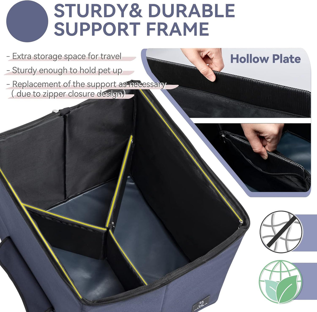 Folding Breathable Dog Booster Car Seat with Carry Bag I34763