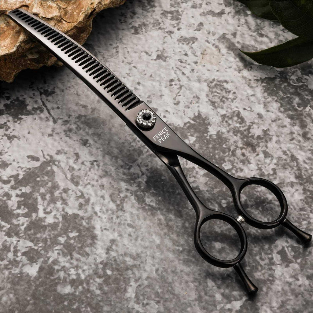7.0'' 440C Steel Curved Thinning Dog Grooming Scissors C85860