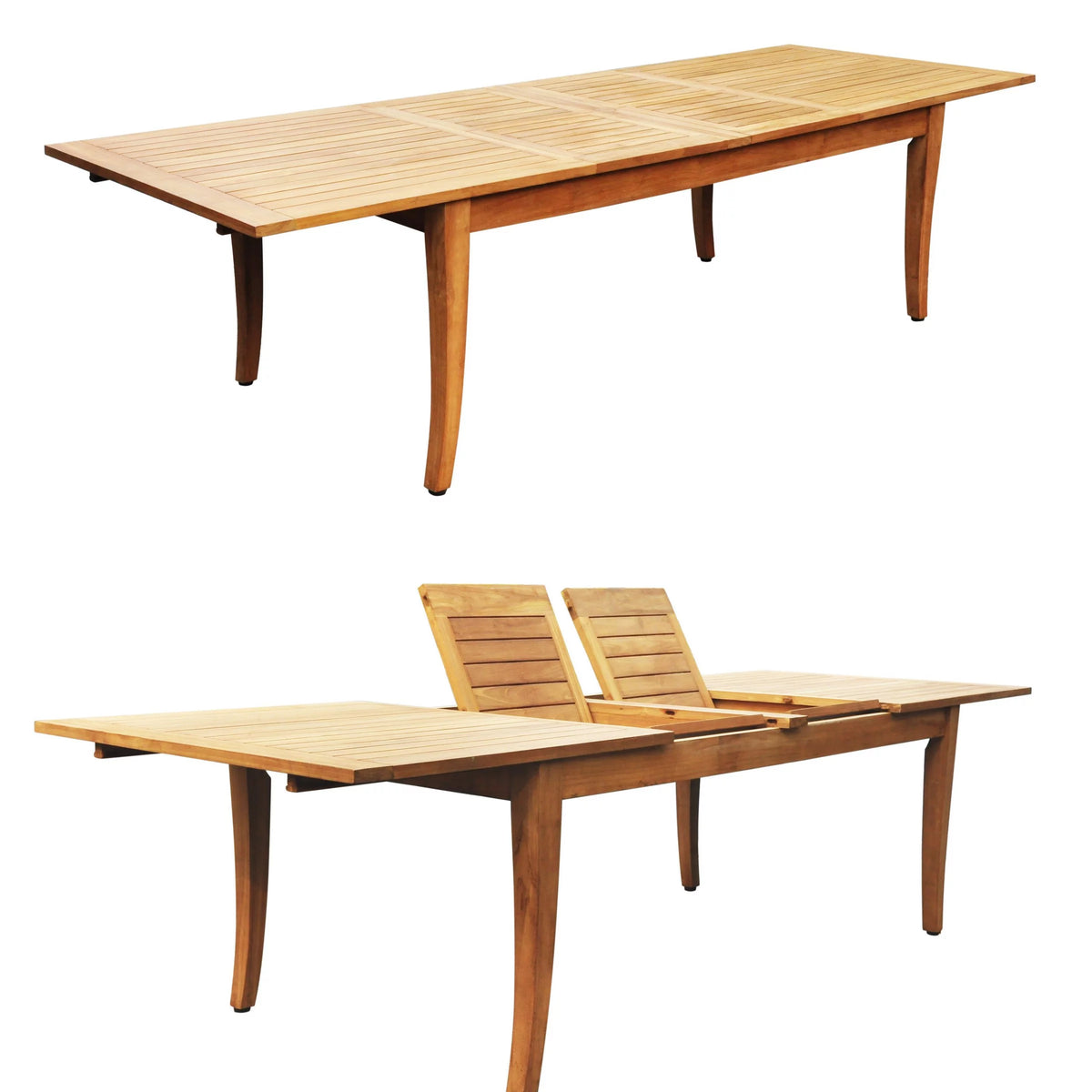 Grade-A Teak 7 Pc Dining Set with 6 Stacking Arm Chairs C135