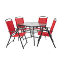 5 Piece Dining Set, Black Y69996