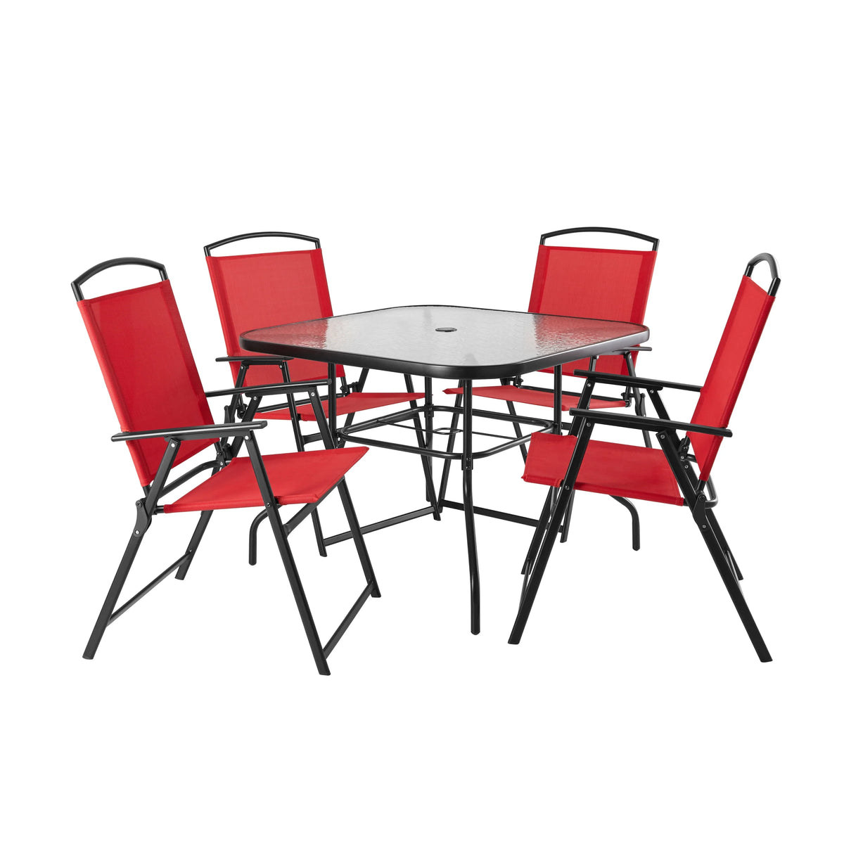 5 Piece Dining Set, Black Y69996