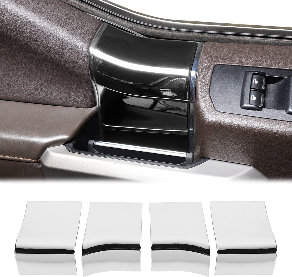 Wood Grain Inner Door Handles Top Cover for 2015-2020 Ford F150 E808