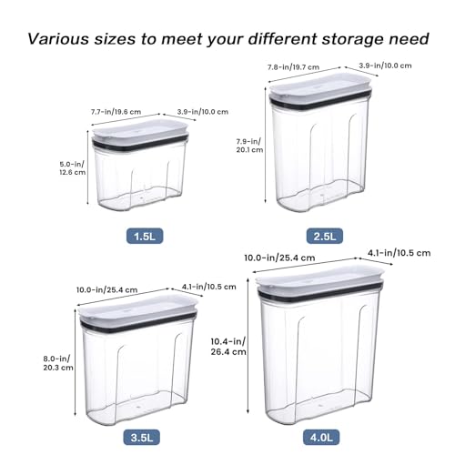 Airtight Food Storage Container Set 2PCS Plastic N94054
