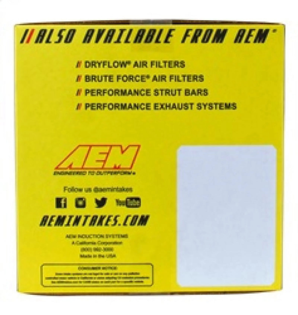 Cold Air Intake System D6149