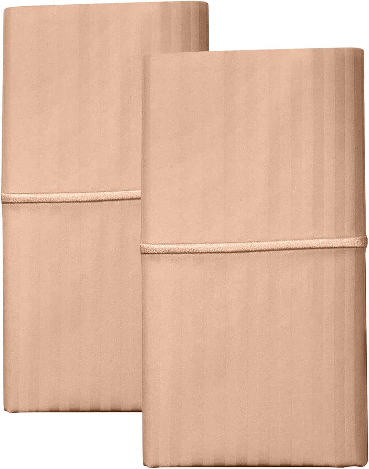 King Size 100% Cotton Damask Stripe Pillowcase Set C33252
