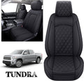 Black Leather Seat Covers for Toyota Tundra Crewmax Double Cab Split Bench 40/60 5 PCS Full Set T9924
