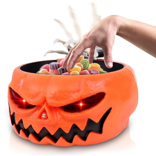 Halloween Candy Bowl with Moving Skeleton Hand F7213