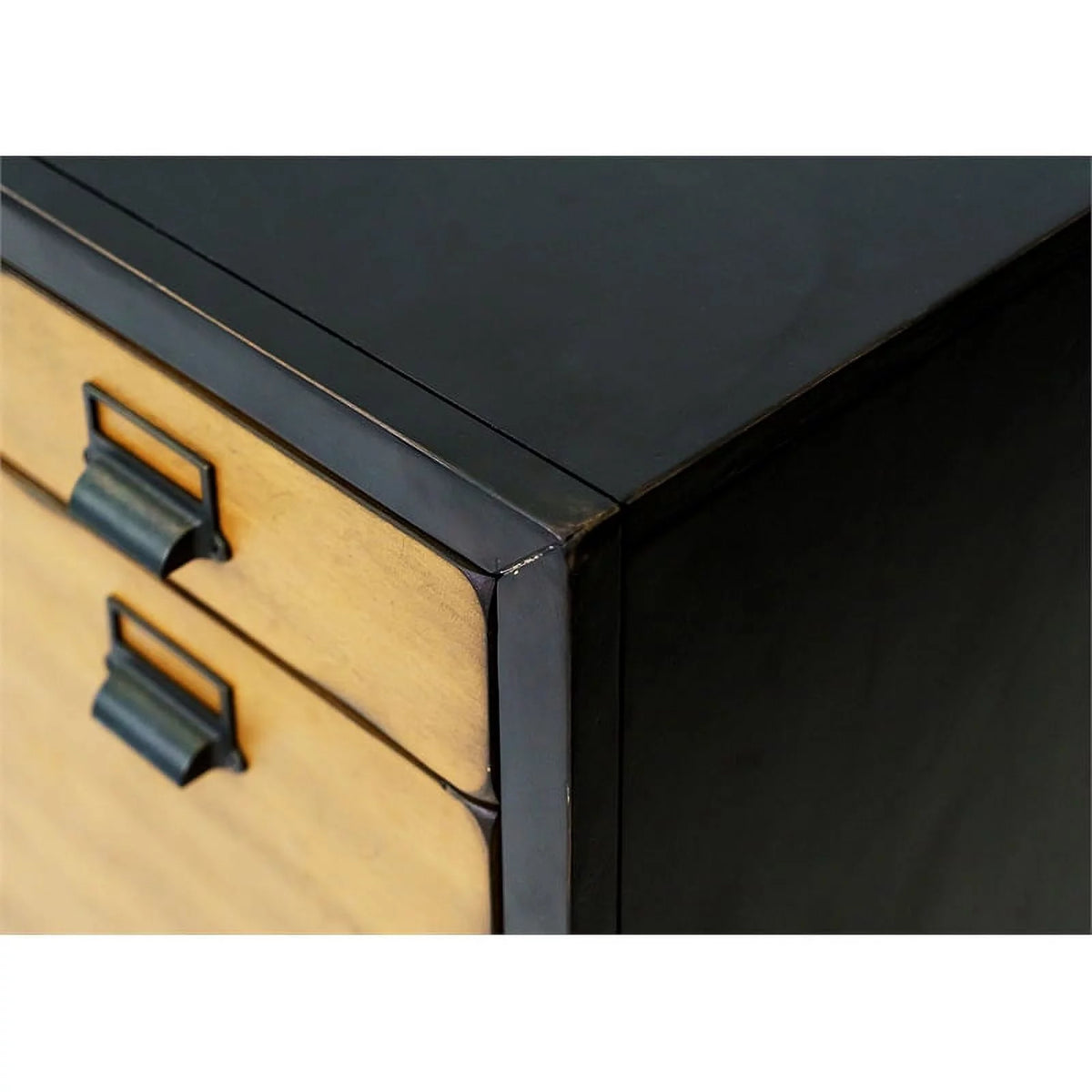 Black Wood Executive Desk H1539