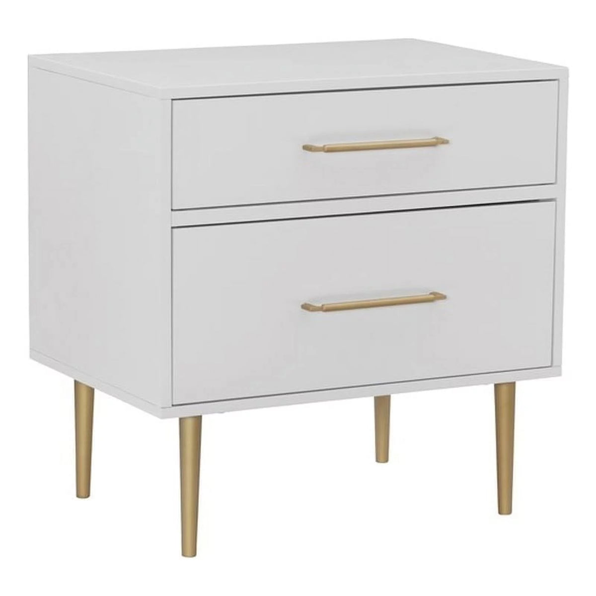 Wood Two Drawer Nightstand Set of 2 Z4633