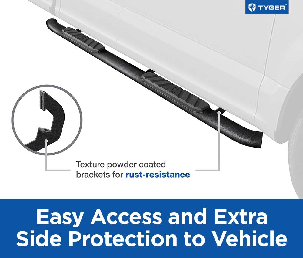 Textured Black Side Step Nerf Bars W746