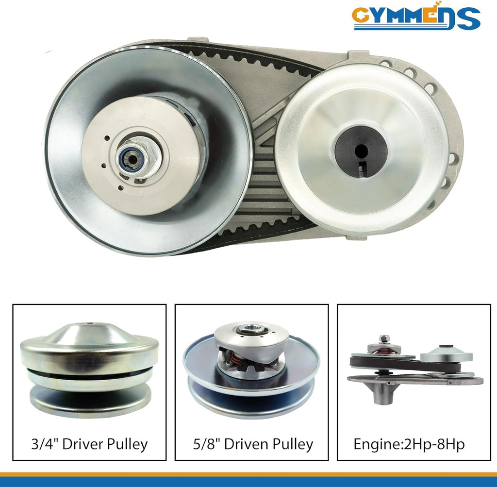 30 Series Torque Converter CVT Clutch 3/4" Bore 10T #40/41/420 & 12T #35 Chain Replacement Drive Belt Pulley Parts Kit Z82166