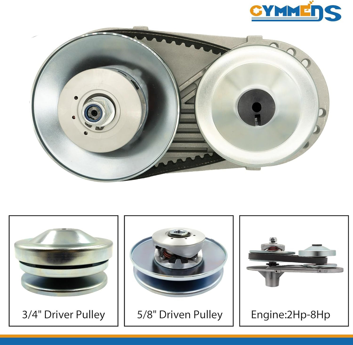30 Series Torque Converter CVT Clutch 3/4" Bore 10T #40/41/420 & 12T #35 Chain Replacement Drive Belt Pulley Parts Kit Z82166