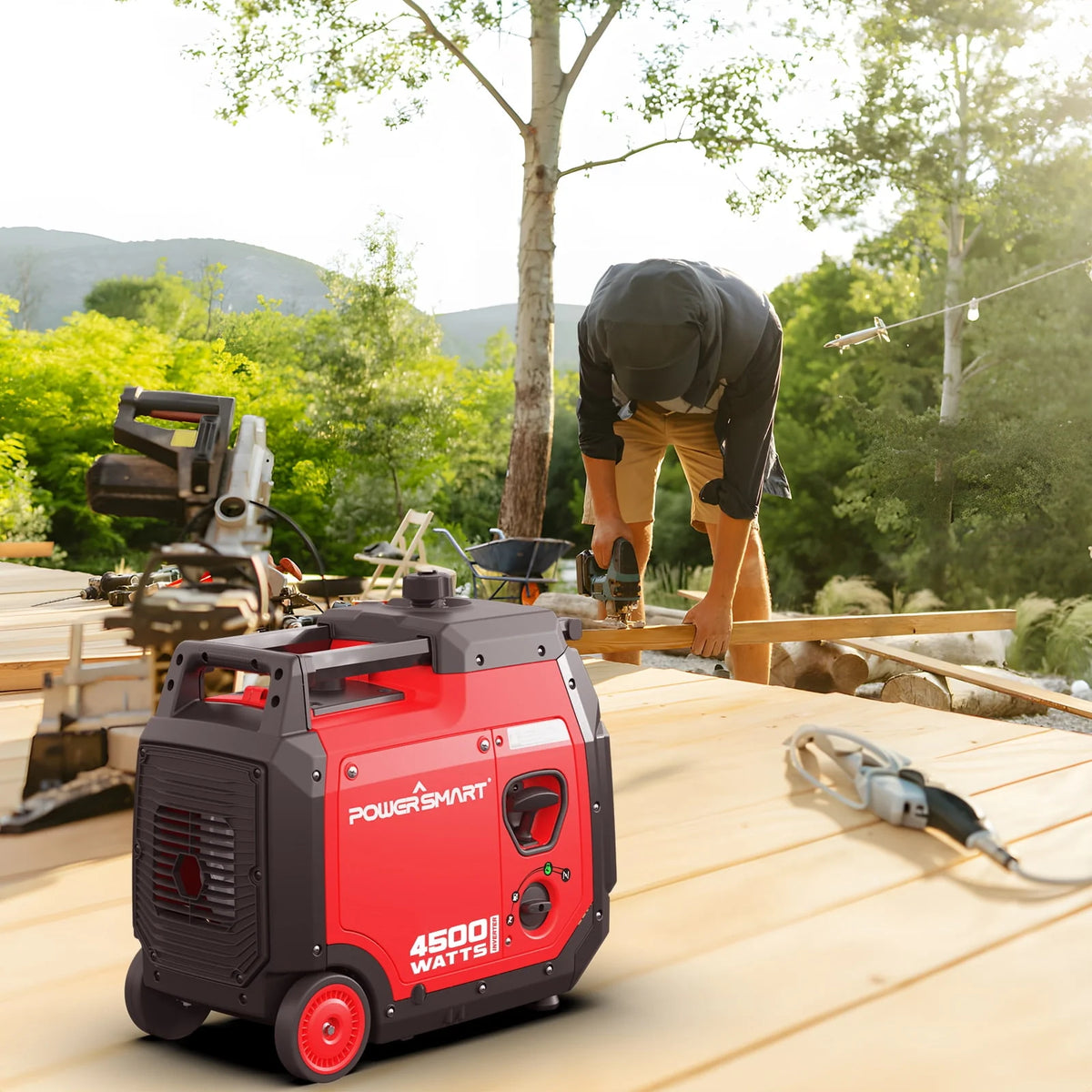 4500W Portable Inverter Gas Generator with Electric Start L7294
