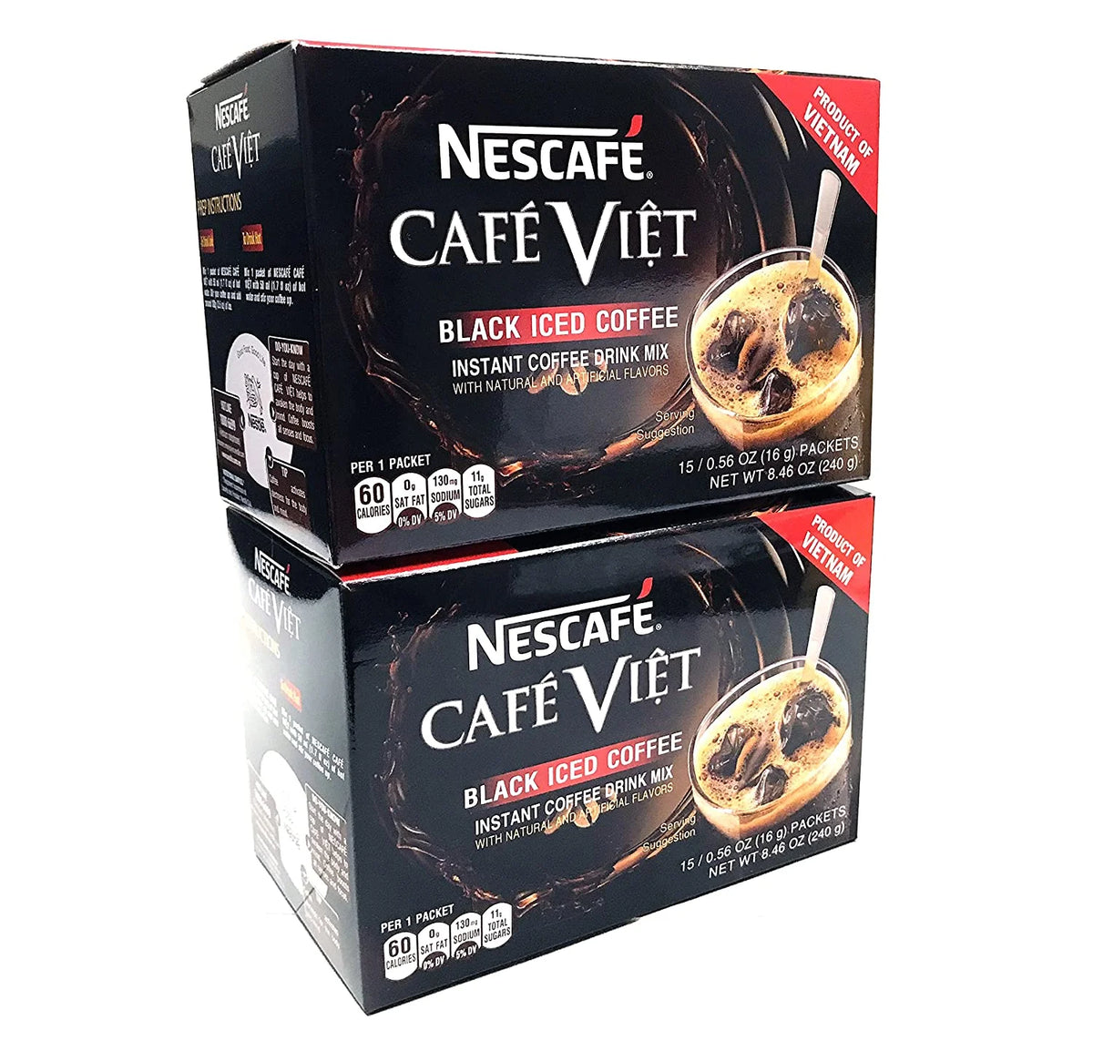 Black Iced Coffee Instant Coffee 15 Packets X 2 Packs O537