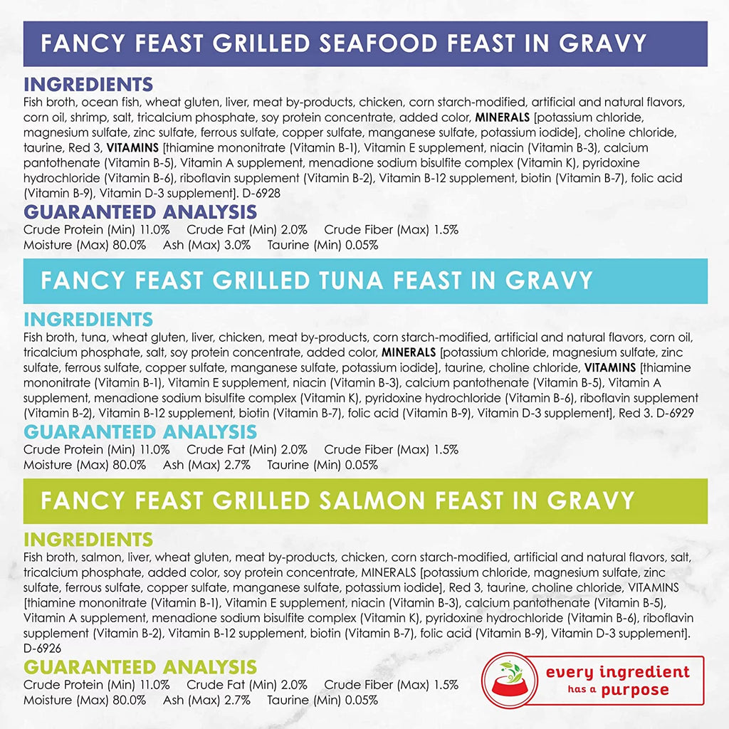 Grilled Seafood Collection Gourmet Wet Cat Food Variety Pack, 3 oz Cans E5557