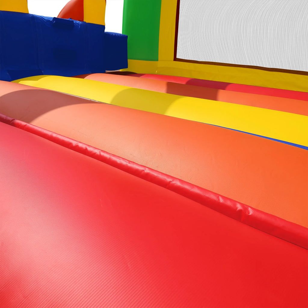 Mega Double Slide Castle Bounce House PVC with Blower Z685742