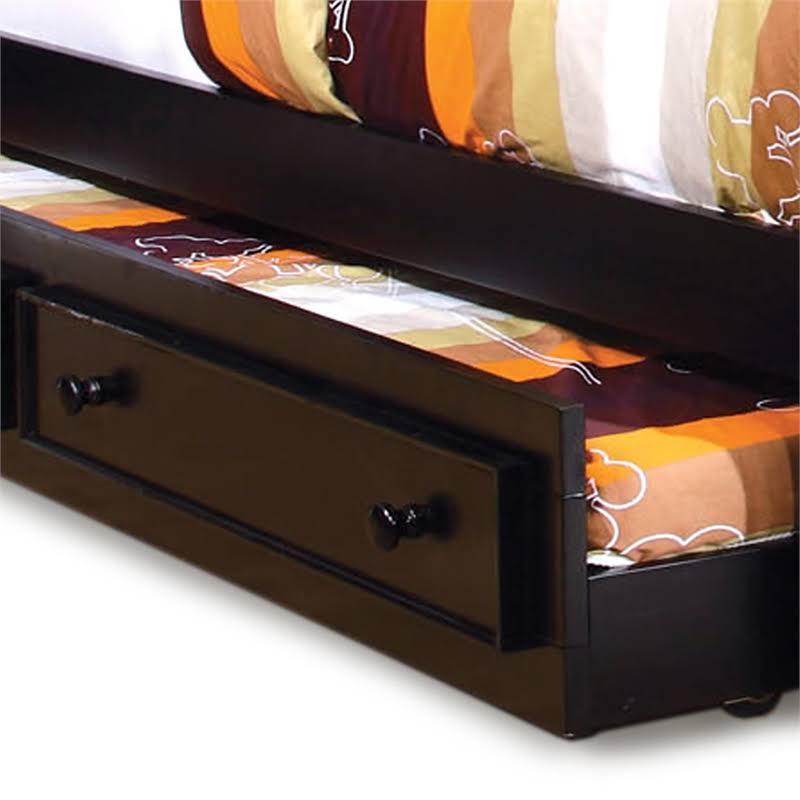 Black Solid Wood Trundle X36024