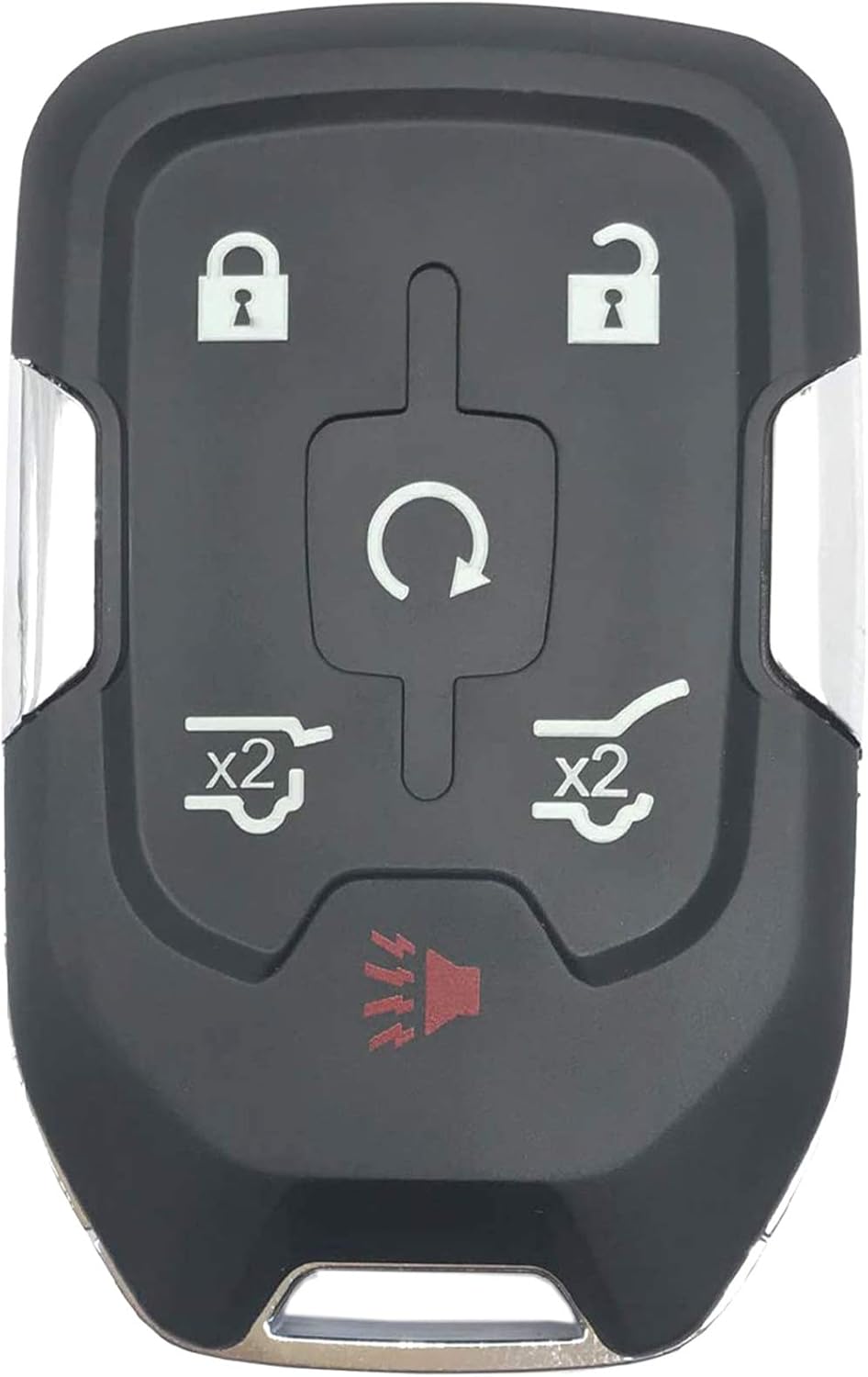 Black 6 Buttons Key Fob Shell Case Z653159