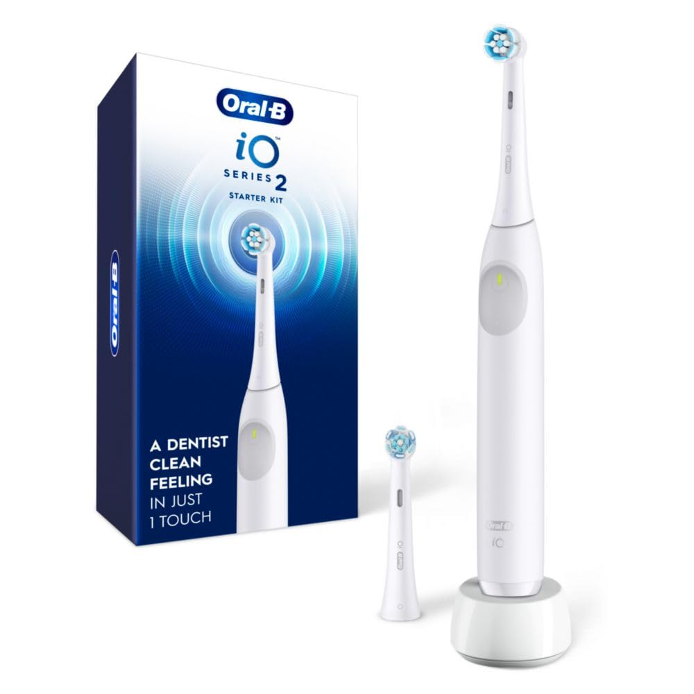 Pure White Rechargeable Electric Toothbrush with 2 Brush Heads W949