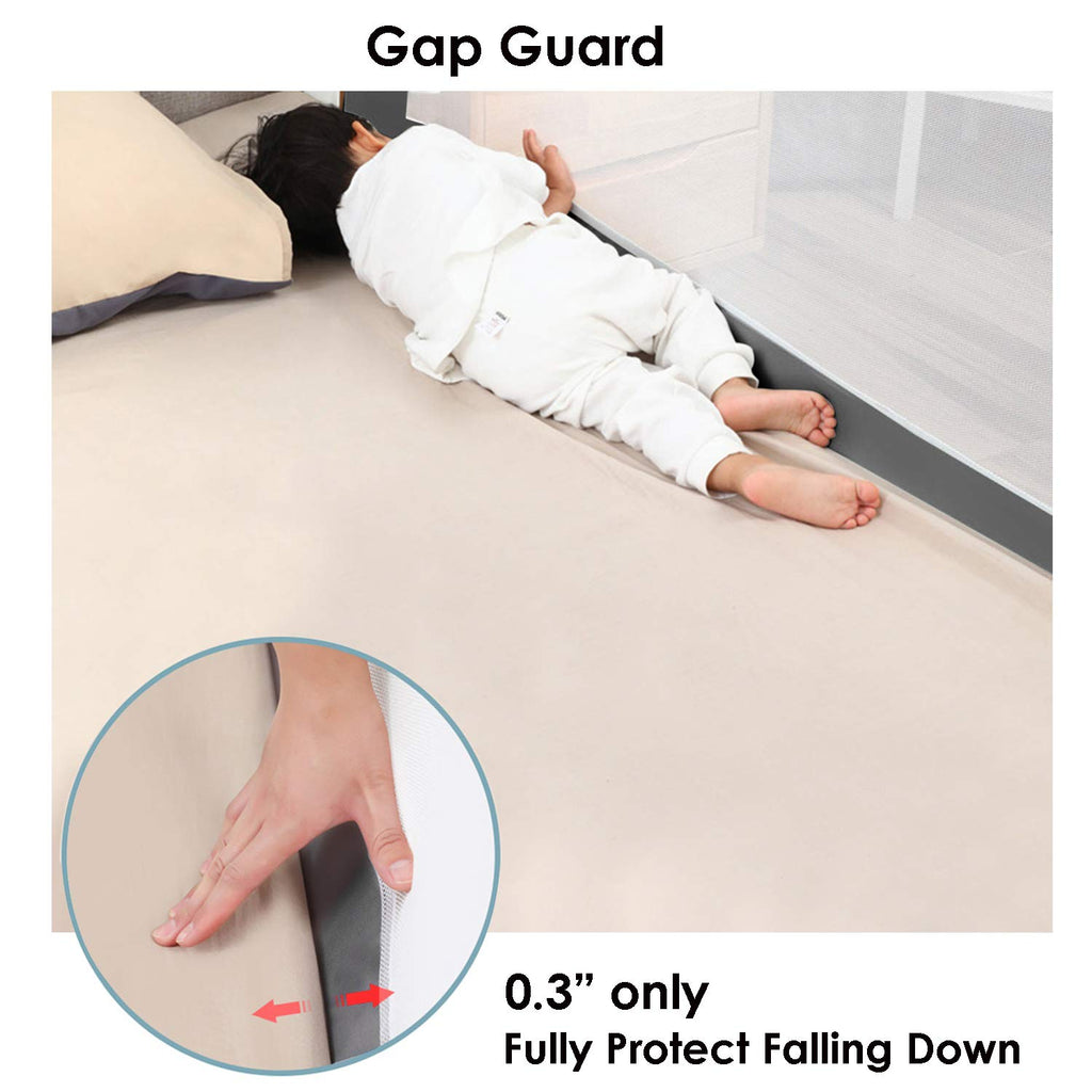 Toddler Bed Rail Guard with Double Lock J301022