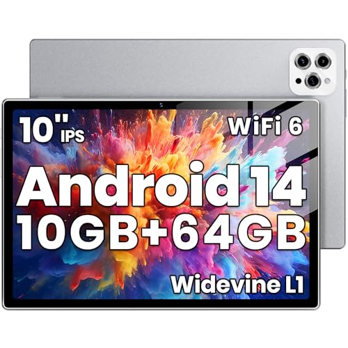 10 inch Android 14 Tablet Octa-Core 10GB RAM 64GB ROM 6000mAh Battery J31467