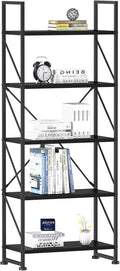 5 Tiers White Bookshelf W93054
