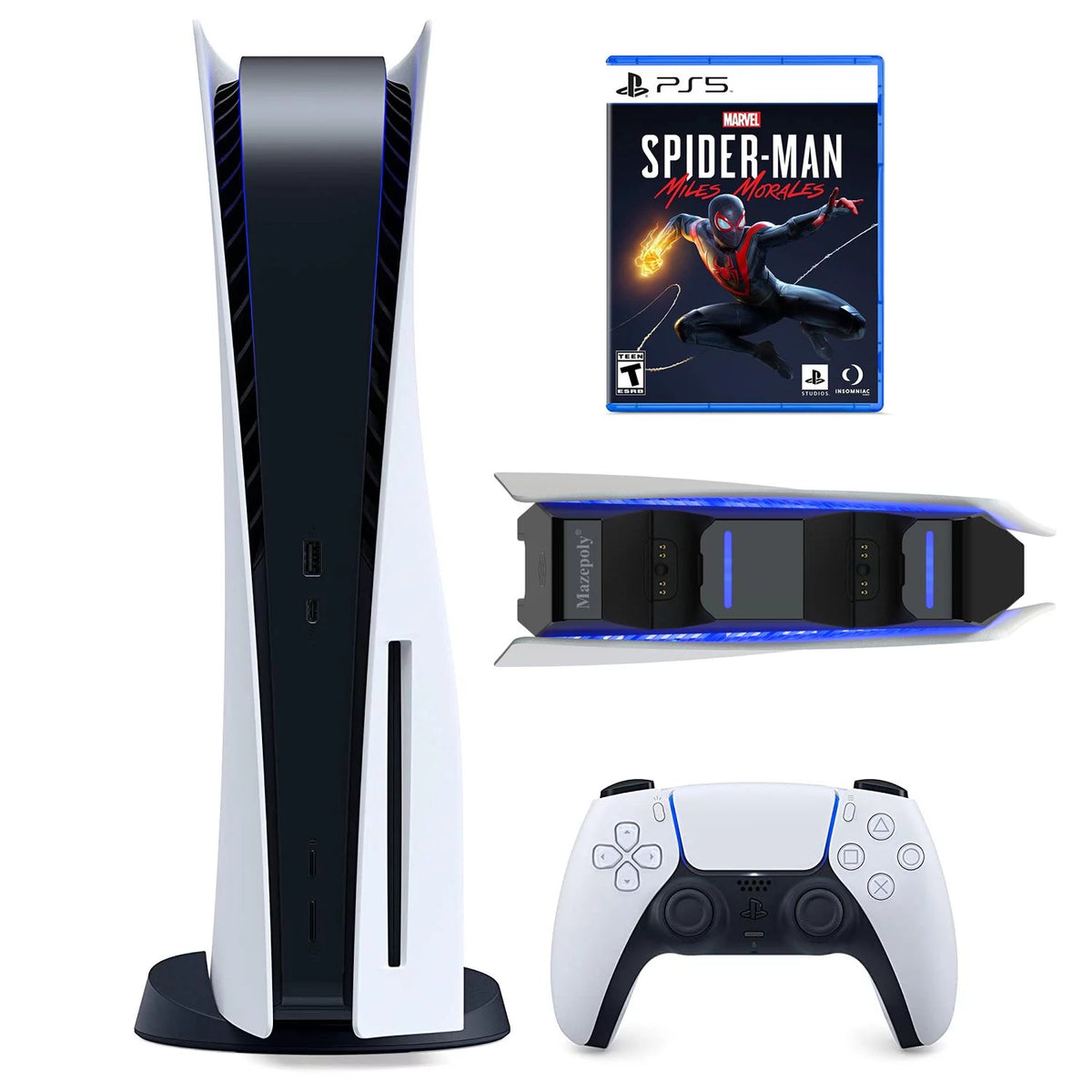 825GB Disc Console with Wireless Controller and Dual Charger Dock V12151