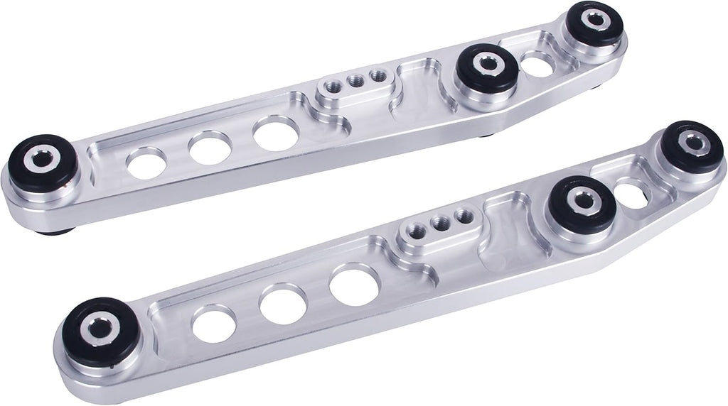 2pcs Silver Aluminum Rear Lower Control Arm Kit for Acura Integra Honda Civic EG F874