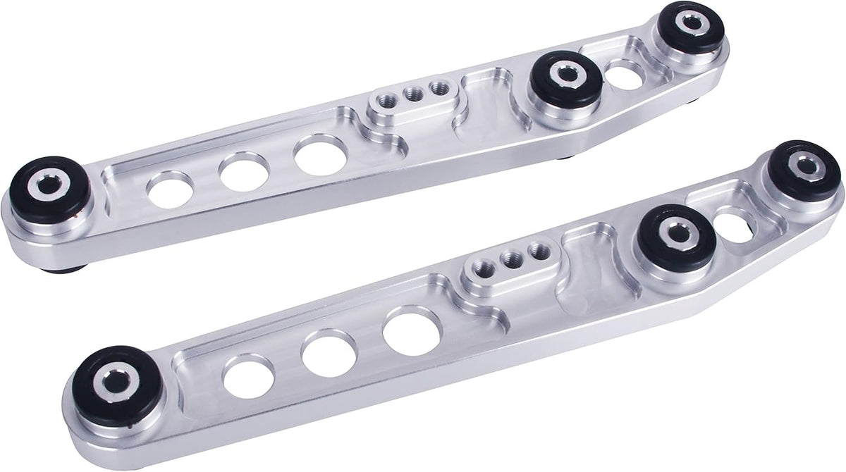2pcs Silver Aluminum Rear Lower Control Arm Kit for Acura Integra Honda Civic EG F874