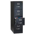 4-Drawer Black Metal Vertical File Cabinet U8378