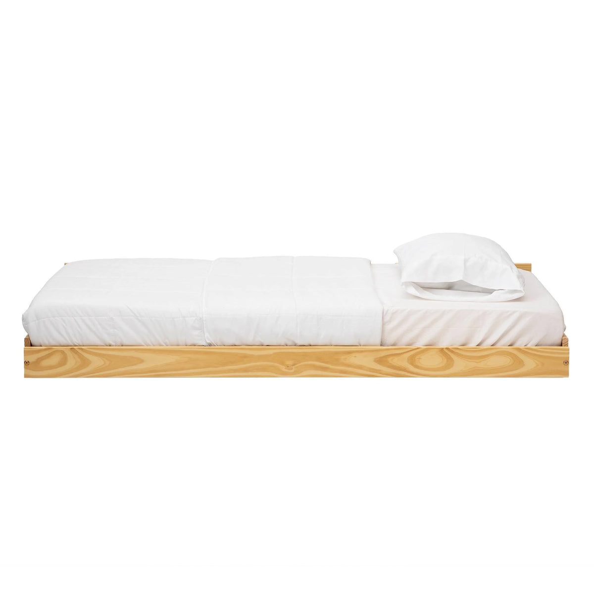 Twin Solid Wood Trundle Bed Natural V261059