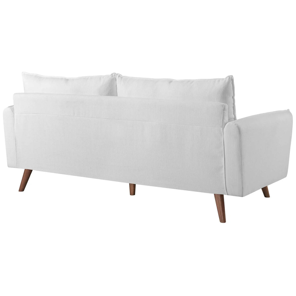 White Upholstered Fabric Sofa and Loveseat Set O299891