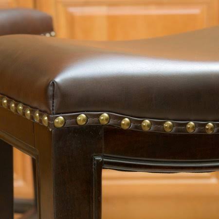 Brown Backless Counter Stools (Set of 2) F444