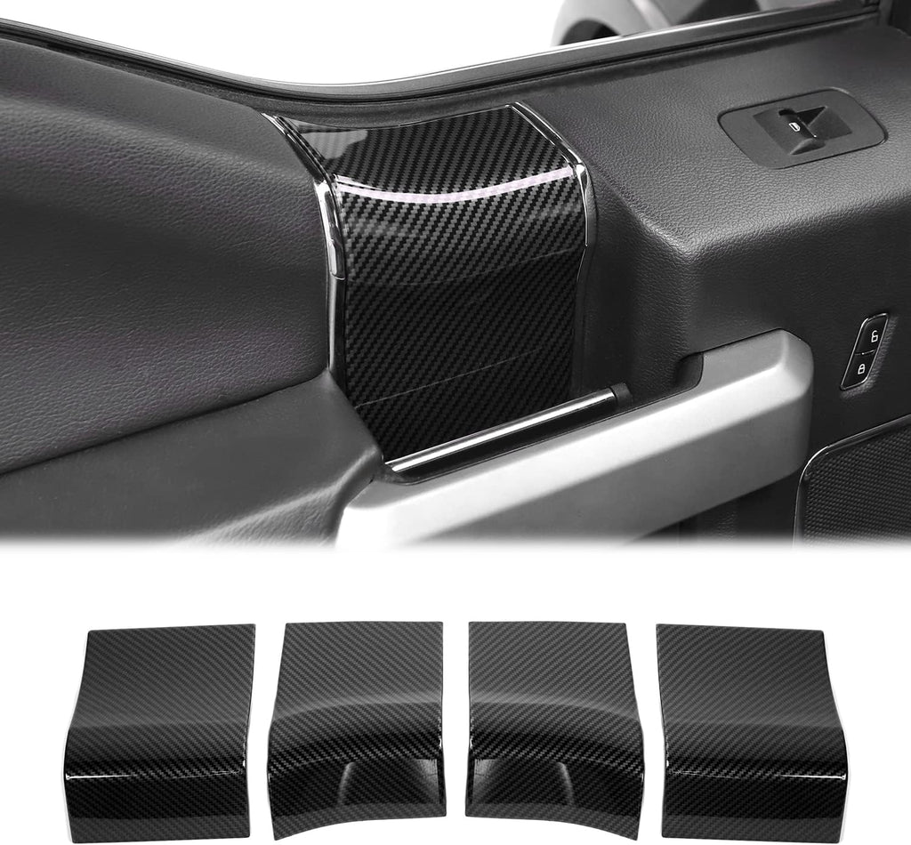 Wood Grain Inner Door Handles Top Cover for 2015-2020 Ford F150 E808