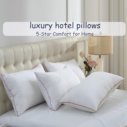 King Size Set of 2 Breathable Down Alternative Microfiber Pillows R369