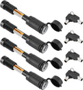 5/8 Dia 3-1/2" Long Trailer Hitch Pin Lock with 8 Rubber O-Rings (Keyed Alike 4 Pack) U3701