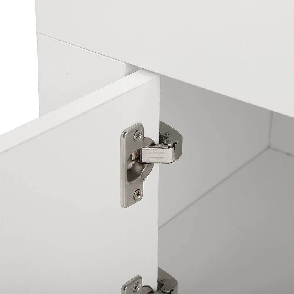 White TV Stand with LED Y76671