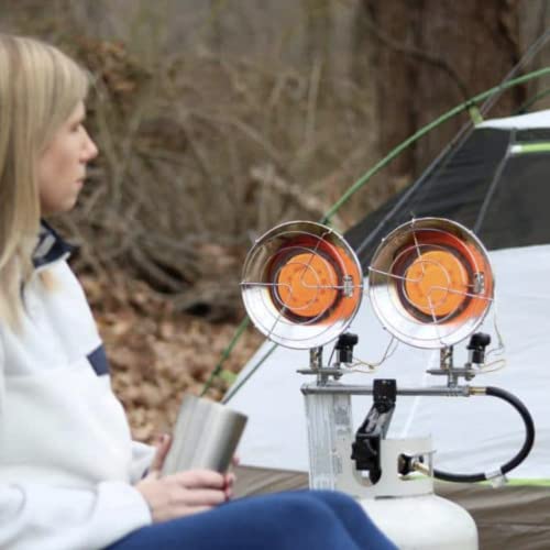 Portable Propane Radiant Heater, 12-30,000 BTU, 3 Settings R50683