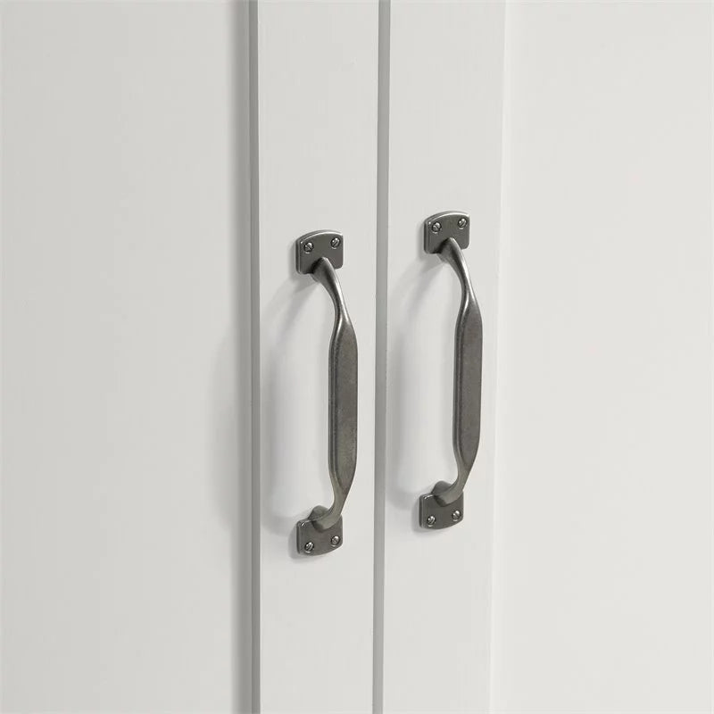White 2 Door Storage Cabinet Y809