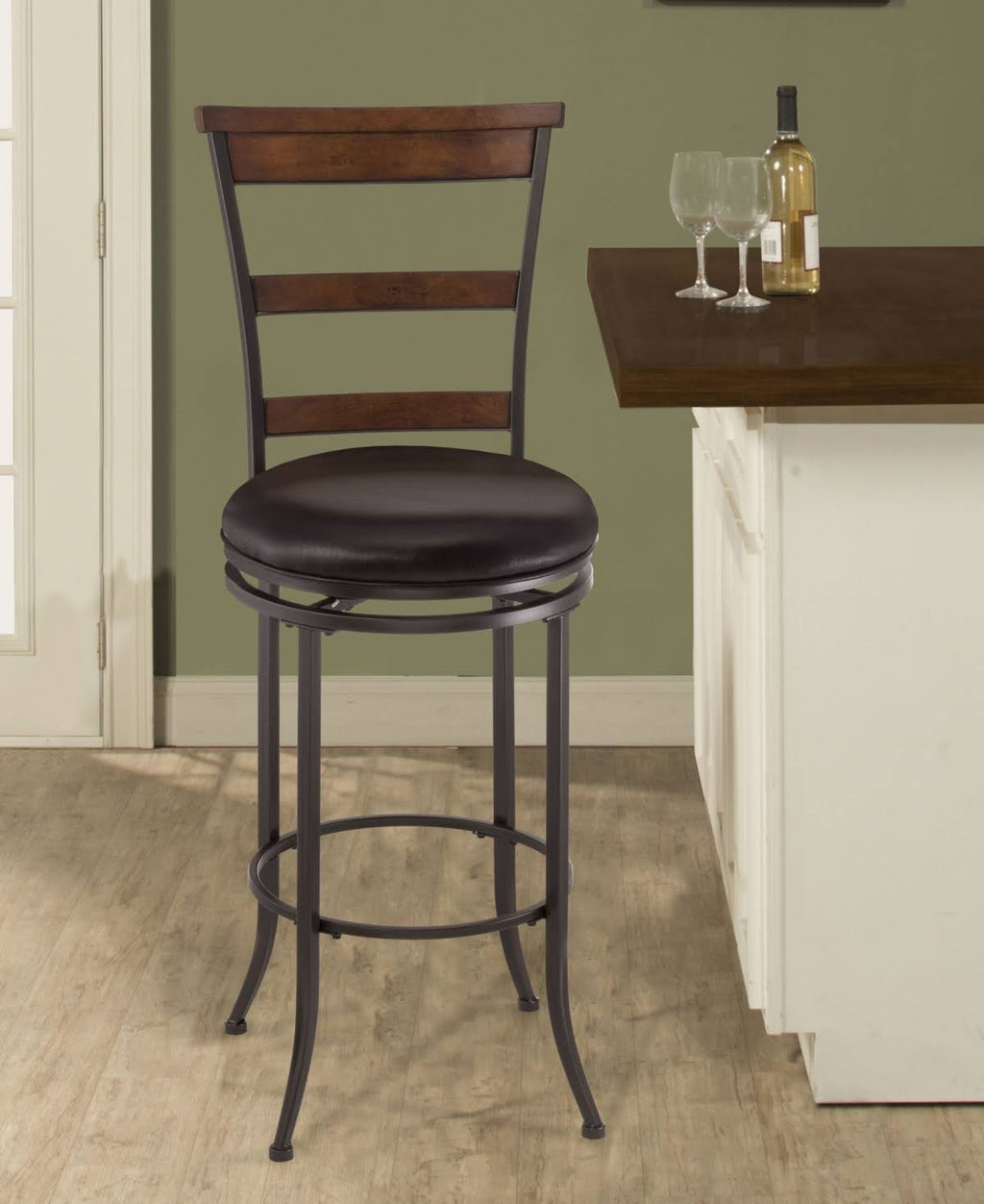 Swivel Ladder Back Bar Stool G4116