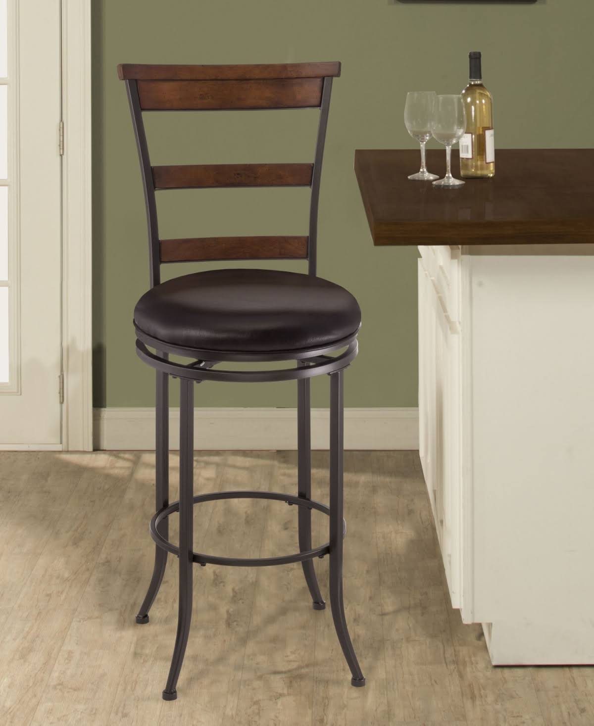 Swivel Ladder Back Bar Stool G4116