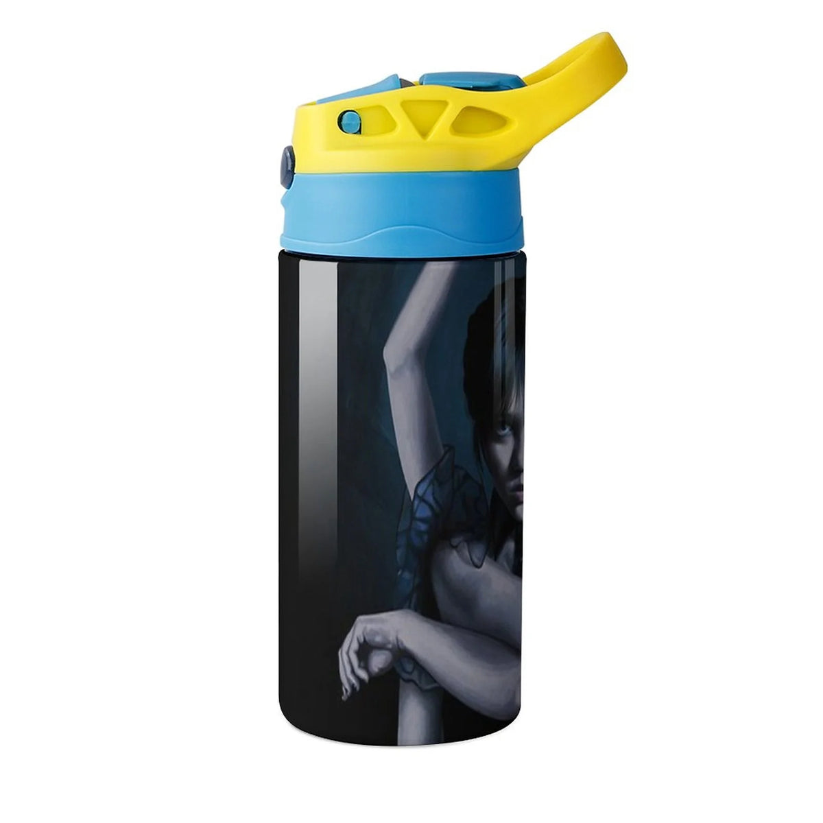 Stainless Steel Water Bottle with Straw O661358