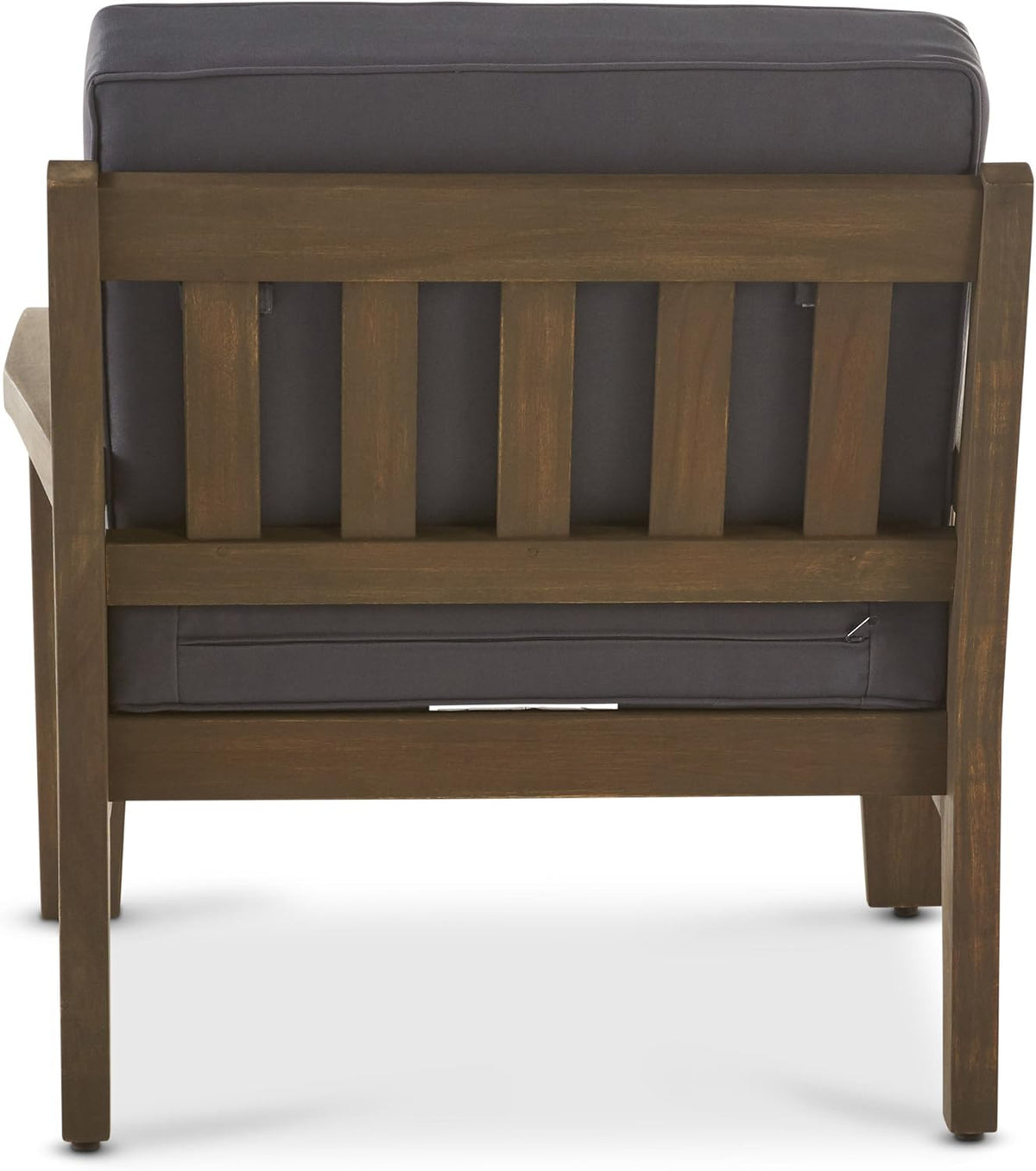 Acacia Wood Club Chairs, Gray, 2-Pcs Set M48256