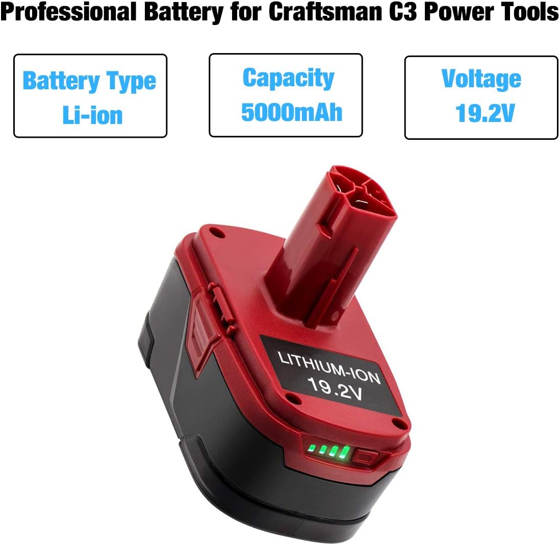 2Pack 19.2V 5.0Ah Battery W2934